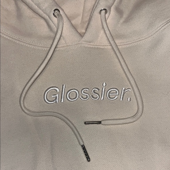 Glossier Tops - Glossier Beige Pullover with Logo limited edition